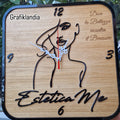 Orologio legno+plexiglass